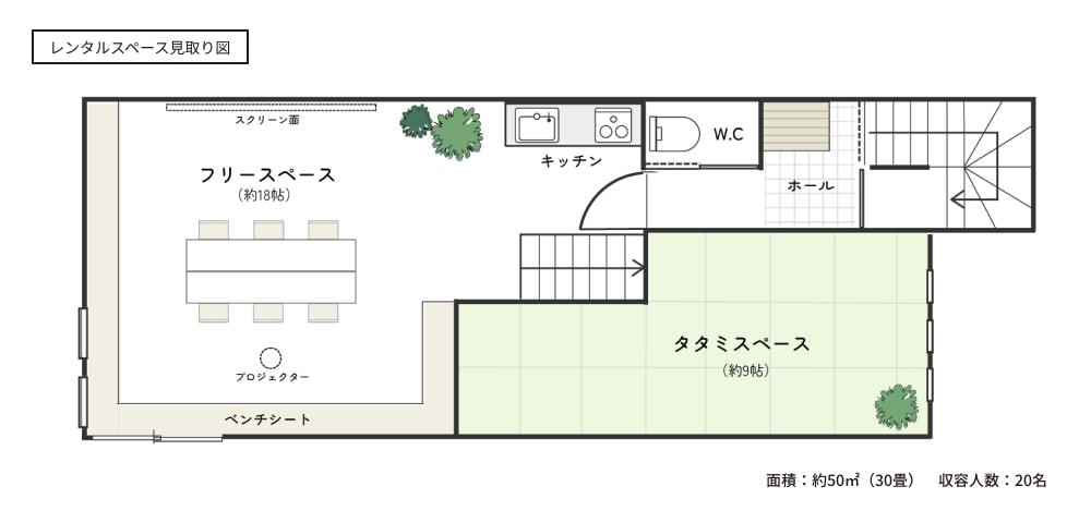 レンタルスペース見取り図